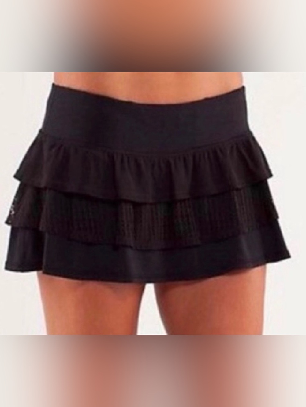 Lululemon Run: Nothing to Hide Mini Skirt in black